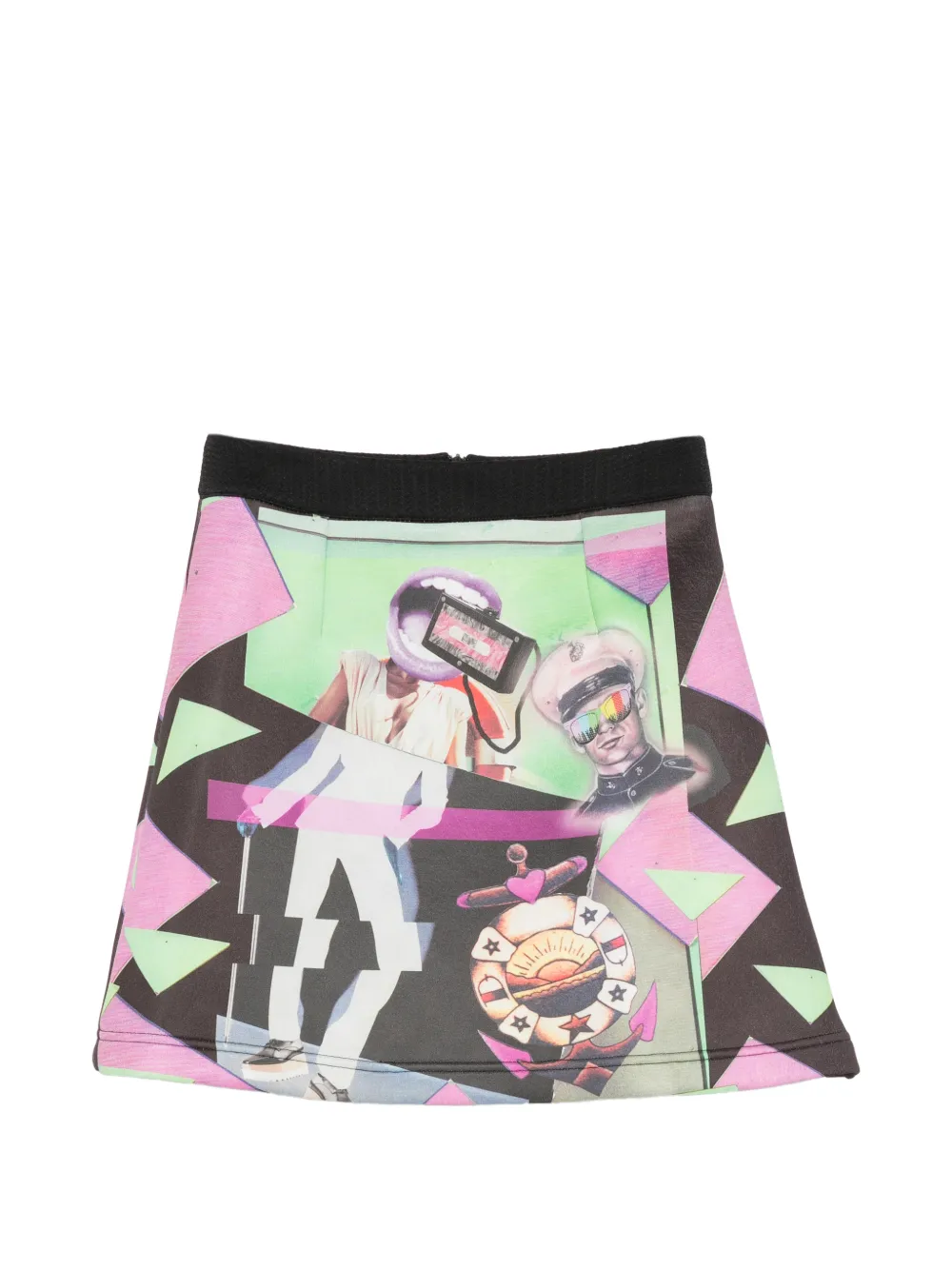 The Artistylist Popstar Rock mit grafischem Print - Schwarz