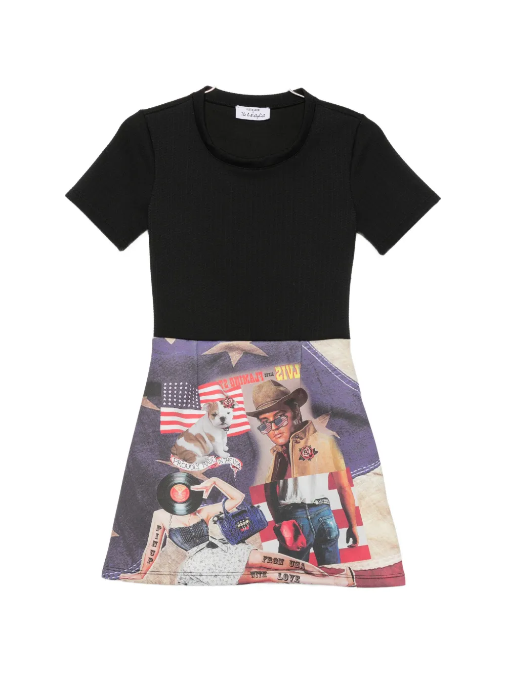 The Artistylist graphic-print A-line dress - Blu