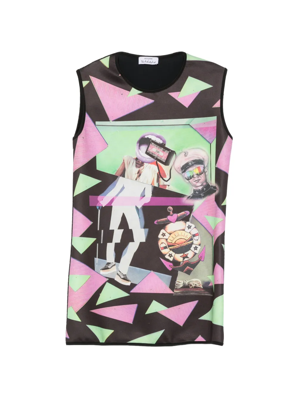 The Artistylist graphic-print sleeveless dress