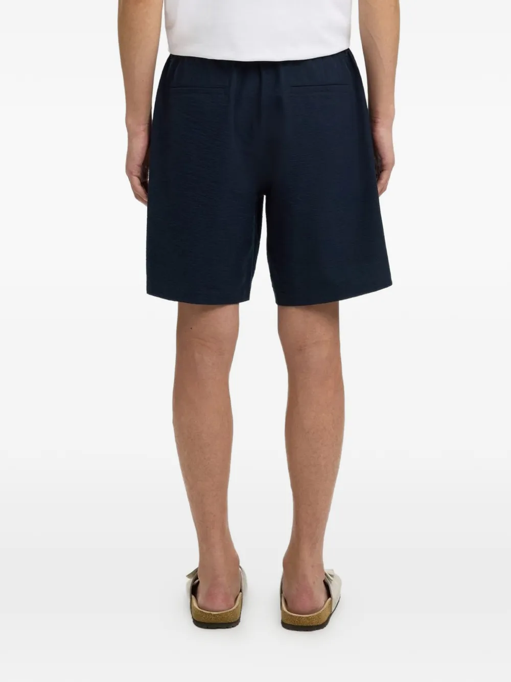 SELECTED Seersucker shorts Blauw