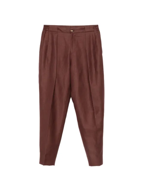Briglia 1949 pleated tapered trousers