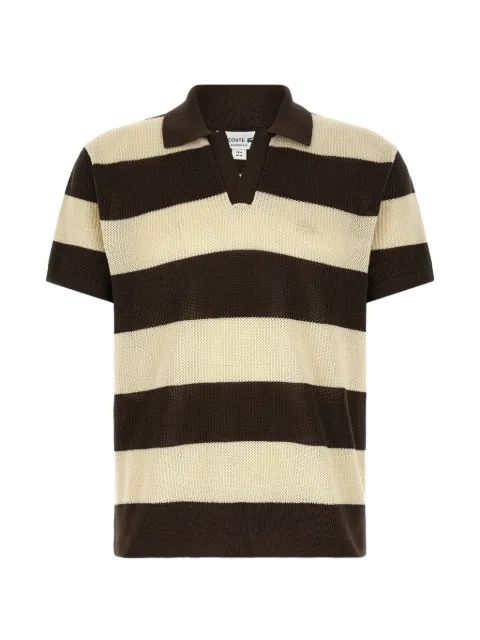 Lacoste crochet chain-stitch t-shirt