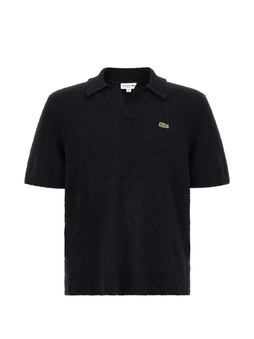 Lacoste logo-embroidered polo shirt - Schwarz