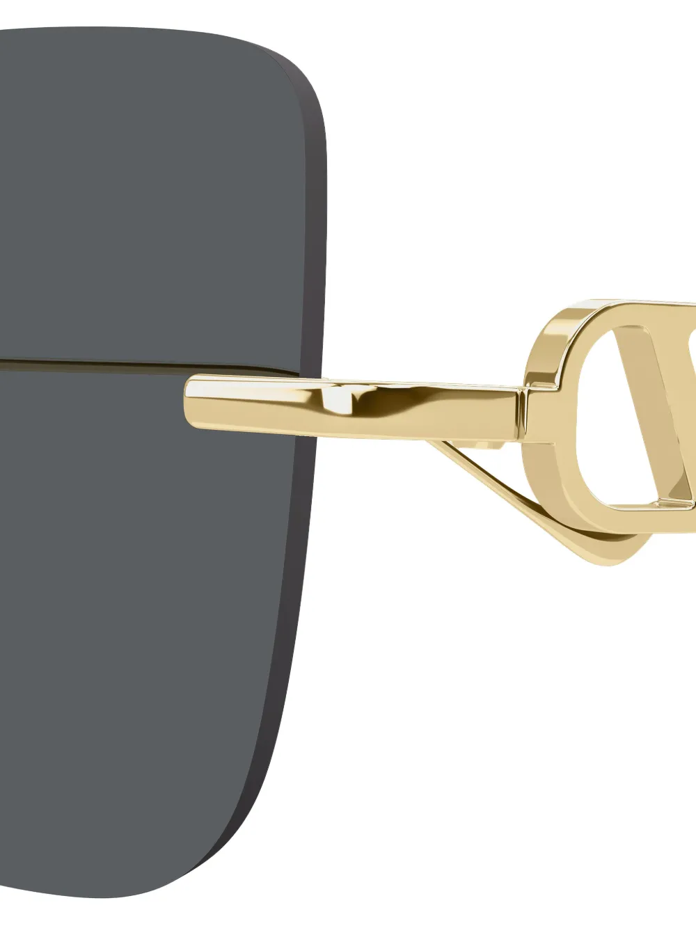 VALENTINO GARAVANI EYEWEAR VLogo Signature zonnebril met vierkant montuur Goud