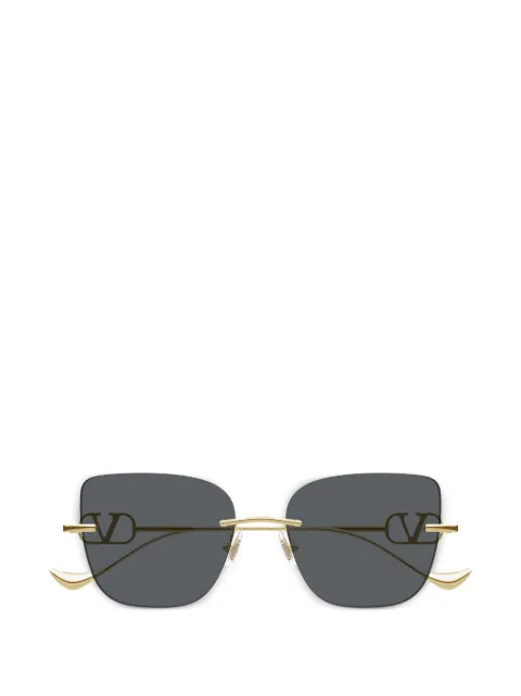 VALENTINO GARAVANI EYEWEAR rimless logo-detail sunglasses