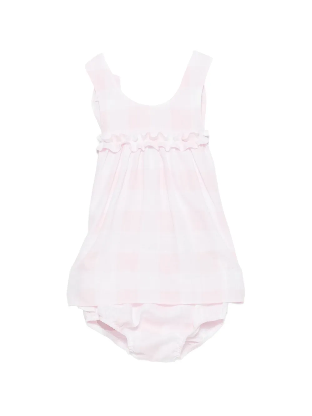 Il Gufo ruffled-trim dress (set of two) - Rosa