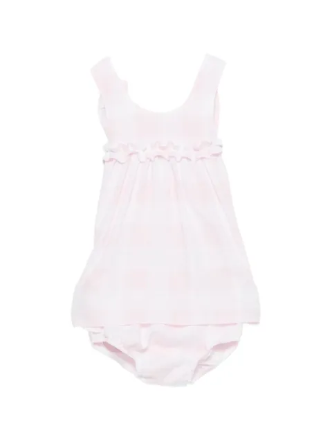 Il Gufo ruffled-trim dress (set of two)