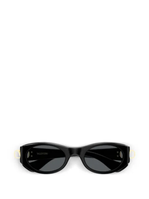 VALENTINO GARAVANI EYEWEAR VLogo oval-frame sunglasses