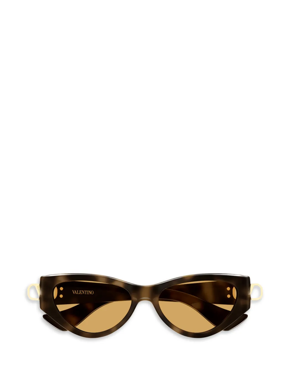 VALENTINO GARAVANI EYEWEAR VLogo cat-eye sunglasses - Marrone