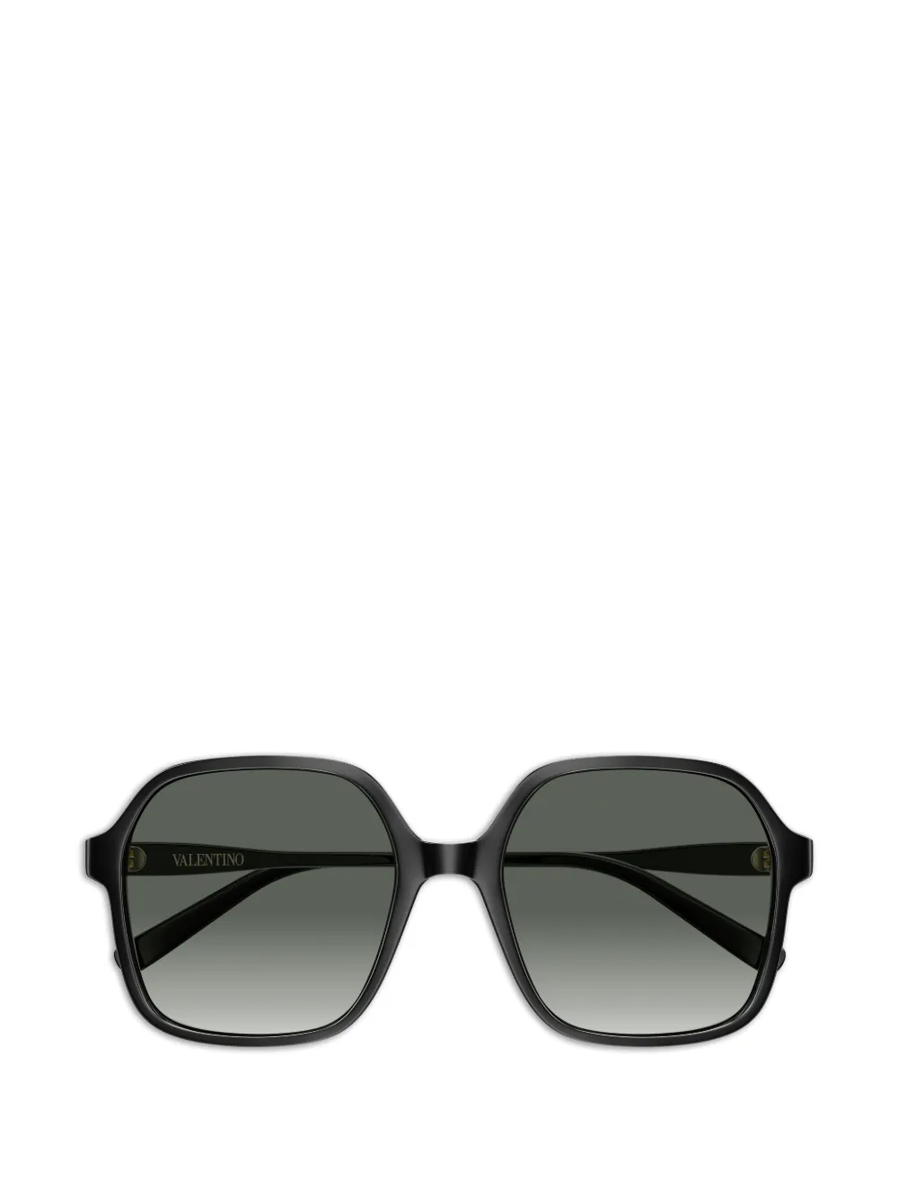VALENTINO GARAVANI EYEWEAR VLogo geometric-frame sunglasses - Nero