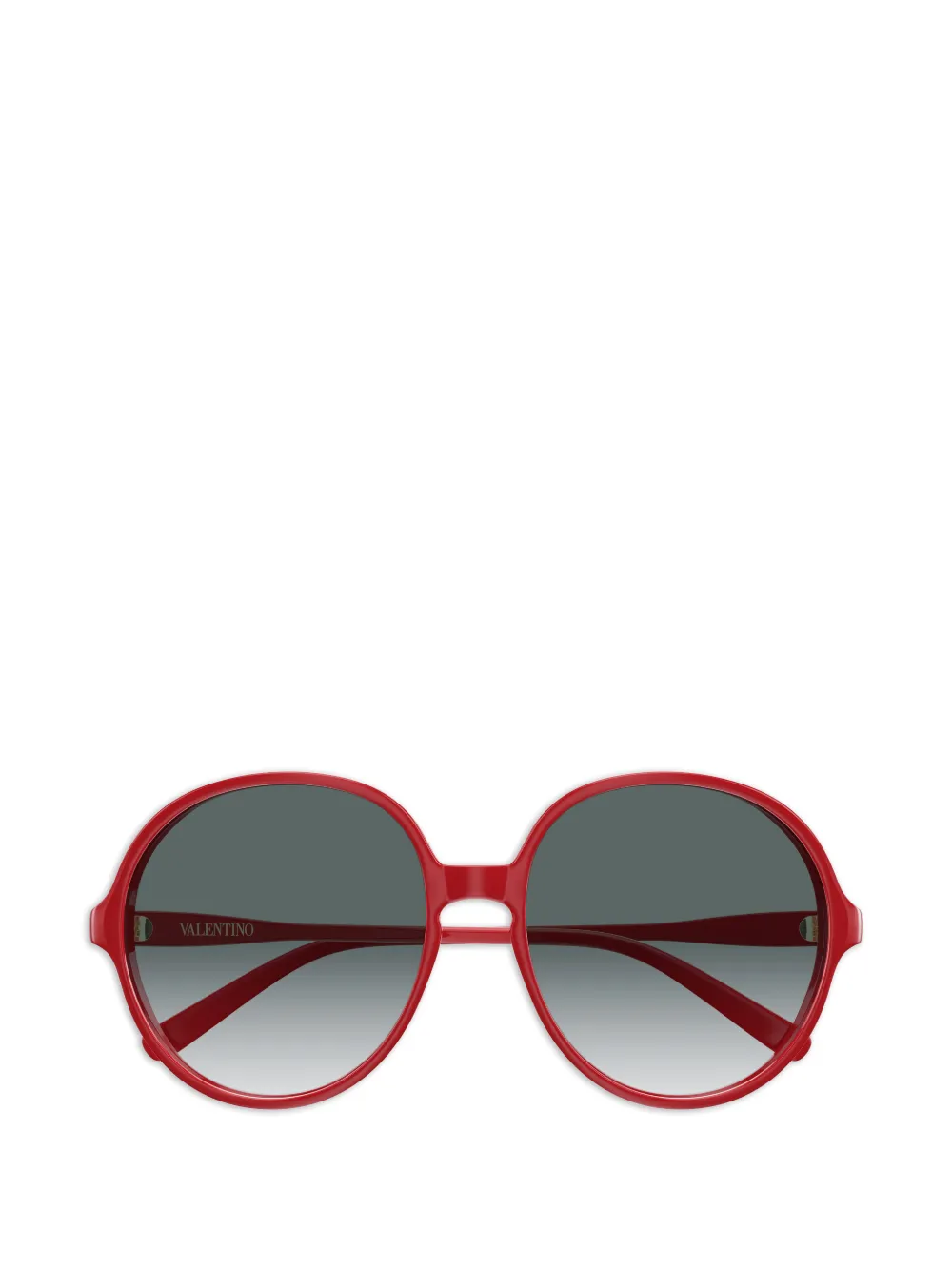 VALENTINO GARAVANI EYEWEAR VLogo round-frame sunglasses - Rosso