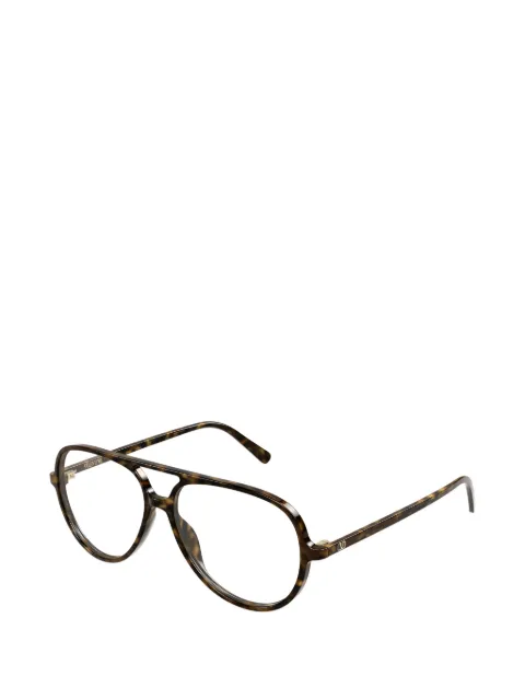 VALENTINO GARAVANI EYEWEAR tortoiseshell-effect VLogo glasses