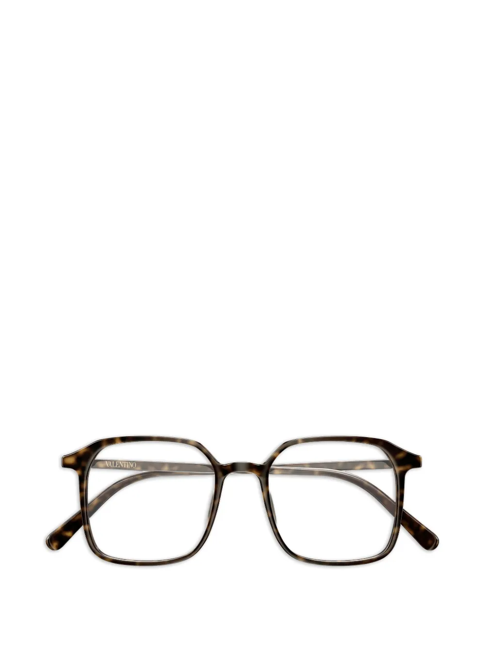 VALENTINO GARAVANI EYEWEAR VLogo tortoise-shell glasses - Marrone