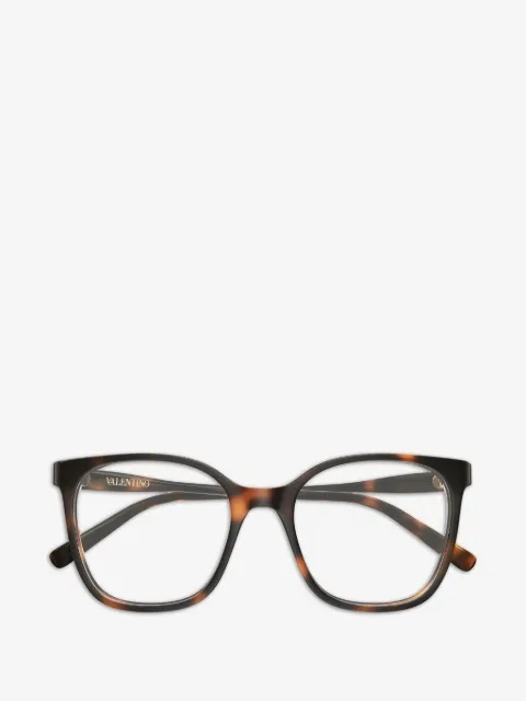 VALENTINO GARAVANI EYEWEAR VLogo Brille in Schildpattoptik
