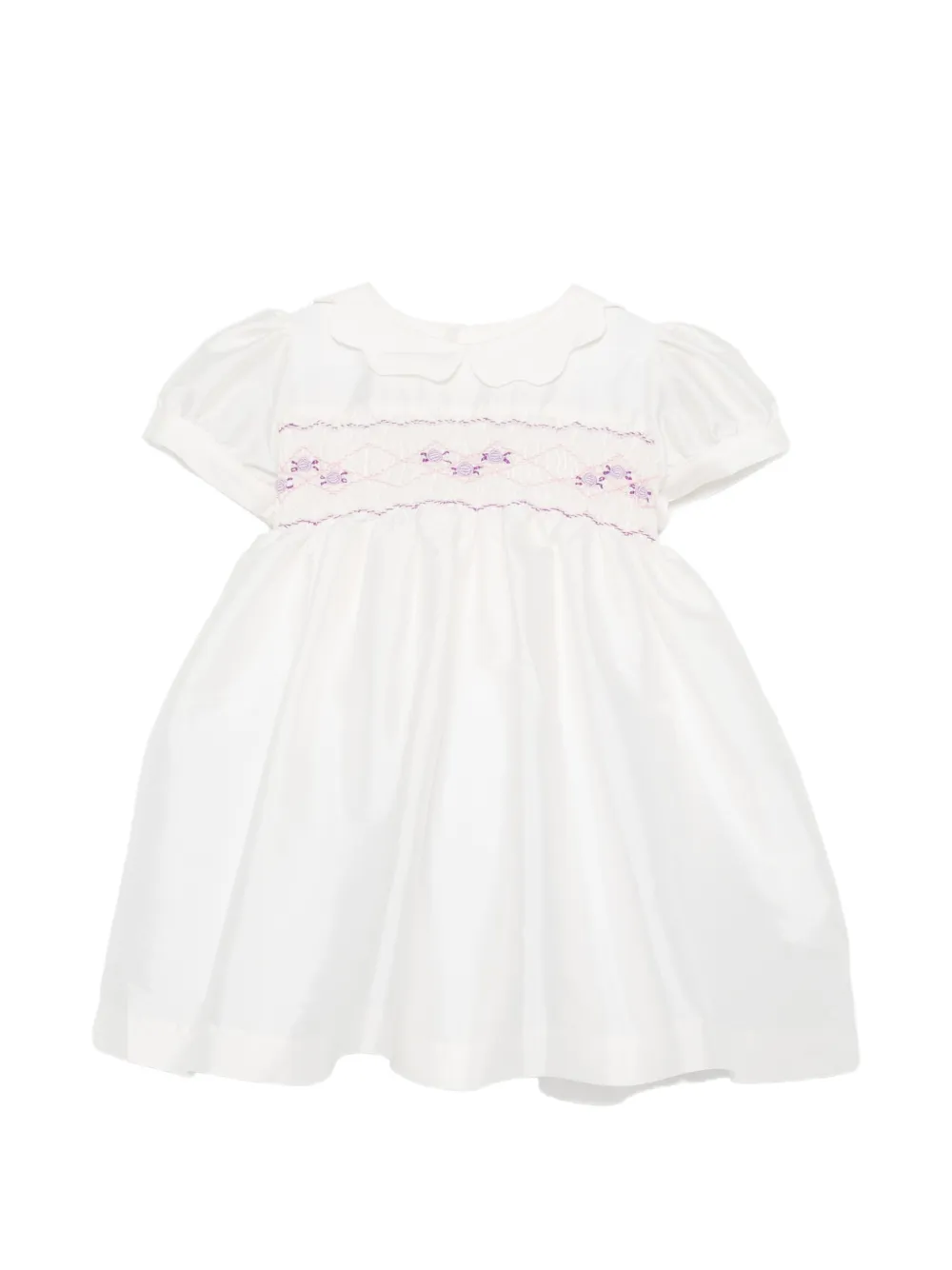 Mariella Ferrari floral-embroidered dress - Bianco