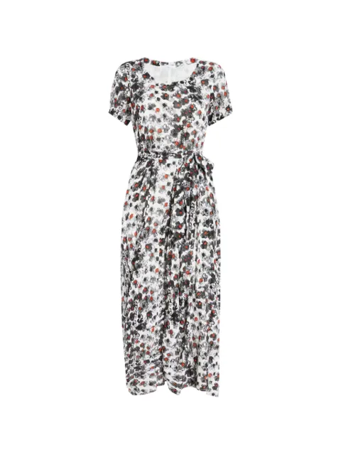 High Inlay floral-print midi dress