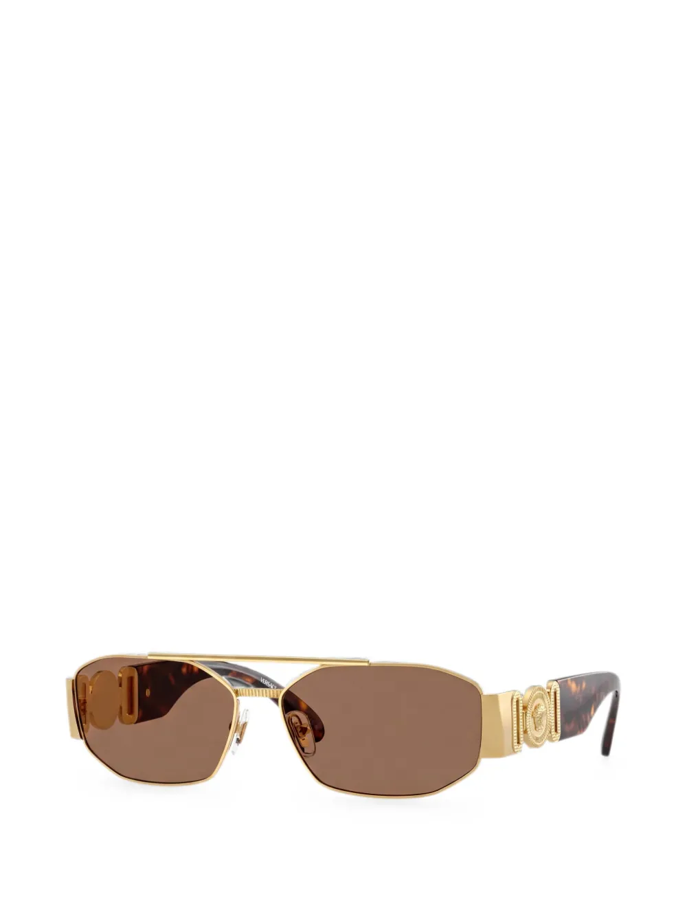 Versace Eyewear Medusa zonnebril met geometrisch montuur Goud