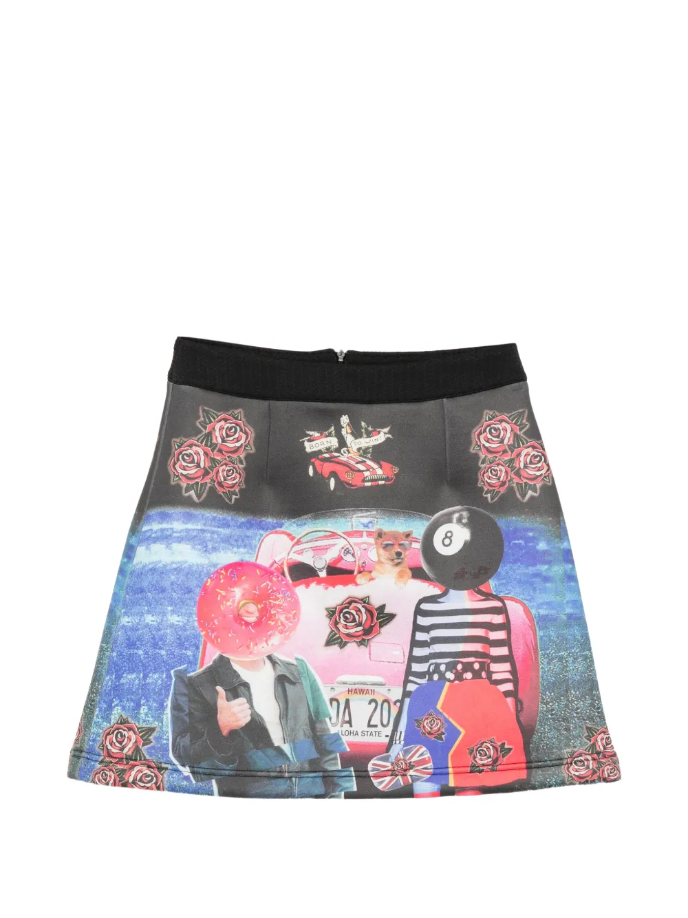 The Artistylist Rock mit grafischem Print - Schwarz