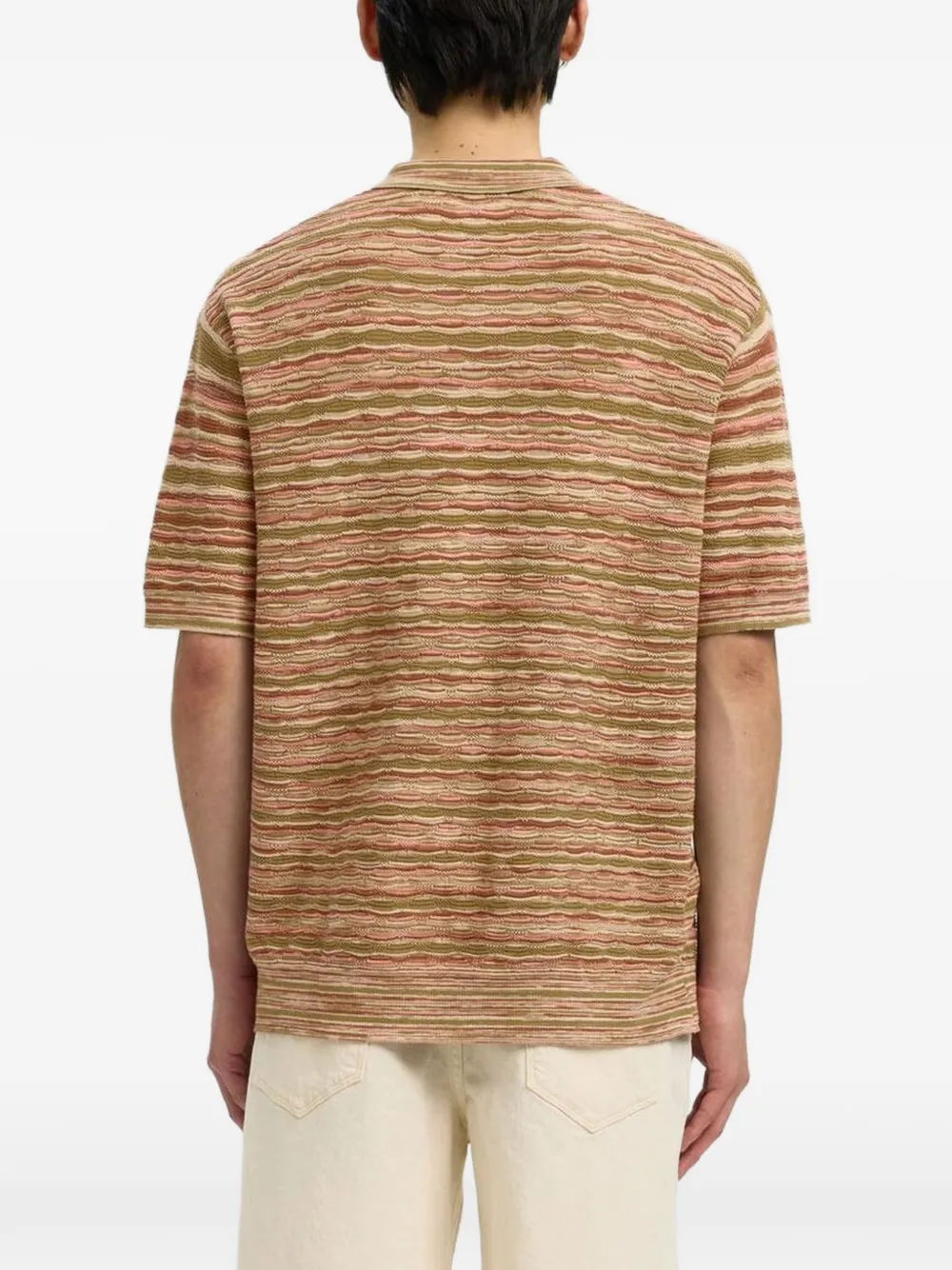 SELECTED Muse gestreept poloshirt Groen