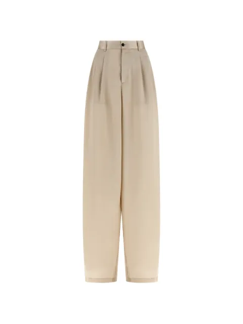 Jejia crinkled-effect piped tailored trousers