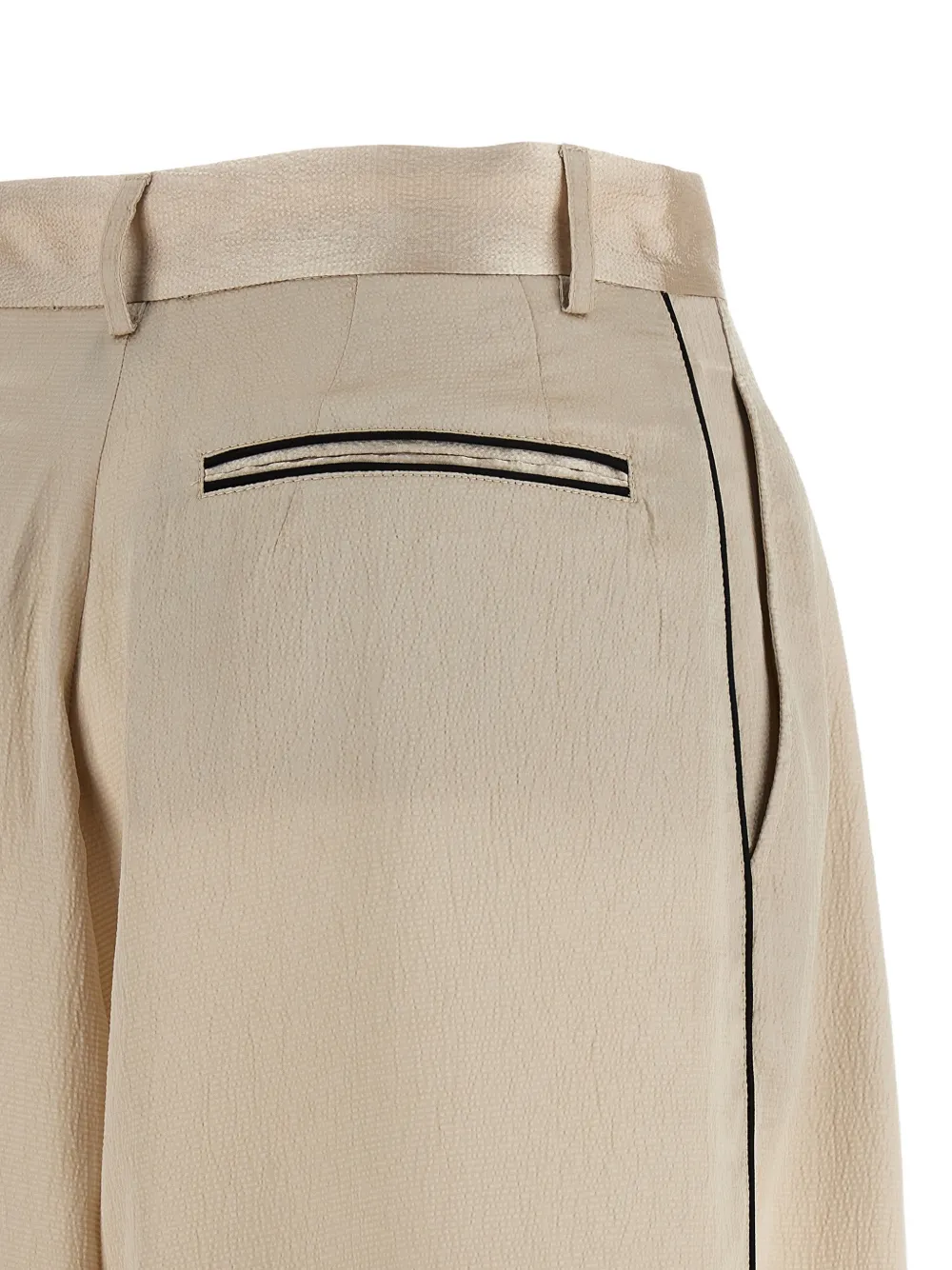 Jejia Pantalon met gekreukt effect en afwerking Beige