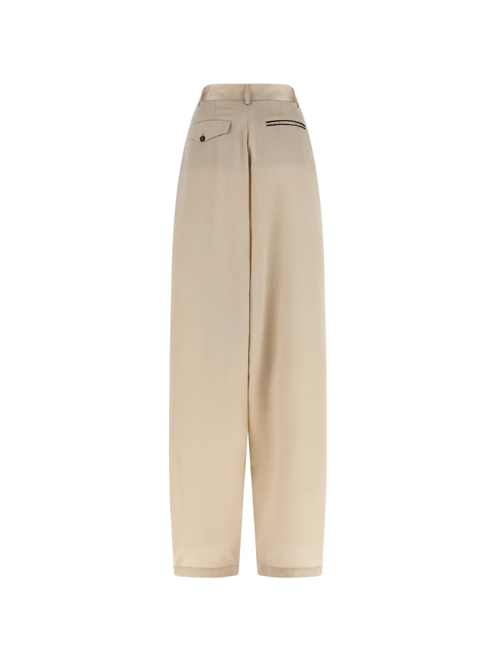 Jejia Pantalon met gekreukt effect en afwerking Beige