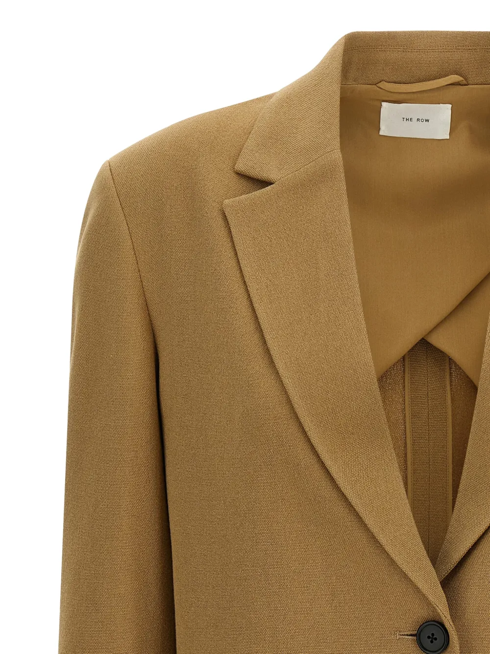The Row Ezri blazer met enkele rij knopen Beige