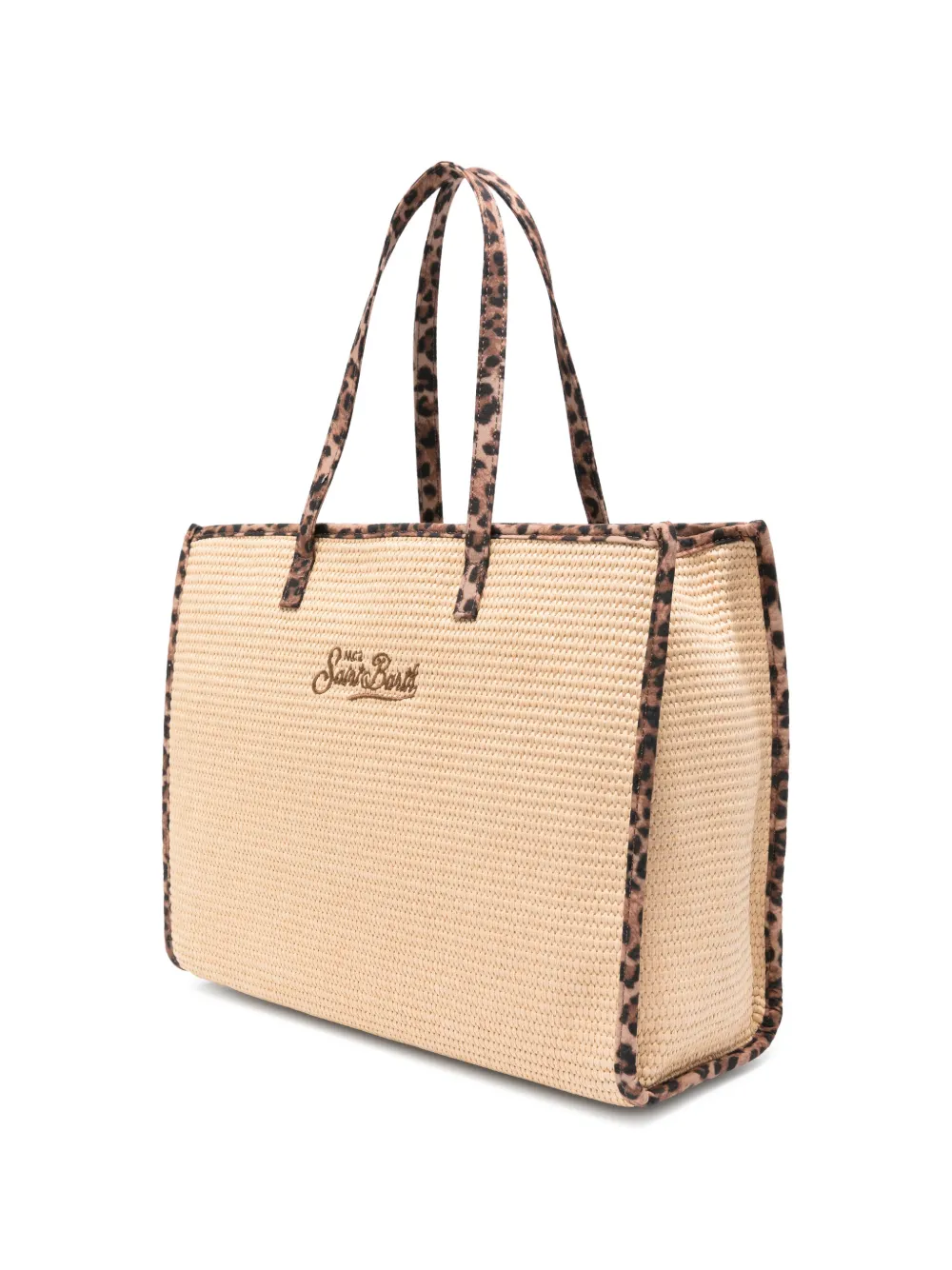 MC2 Saint Barth Vivian schoudertas met logopatch Beige