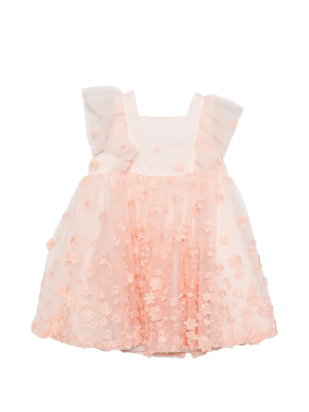 Tartine Et Chocolat floral-appliqué dress - Rosa