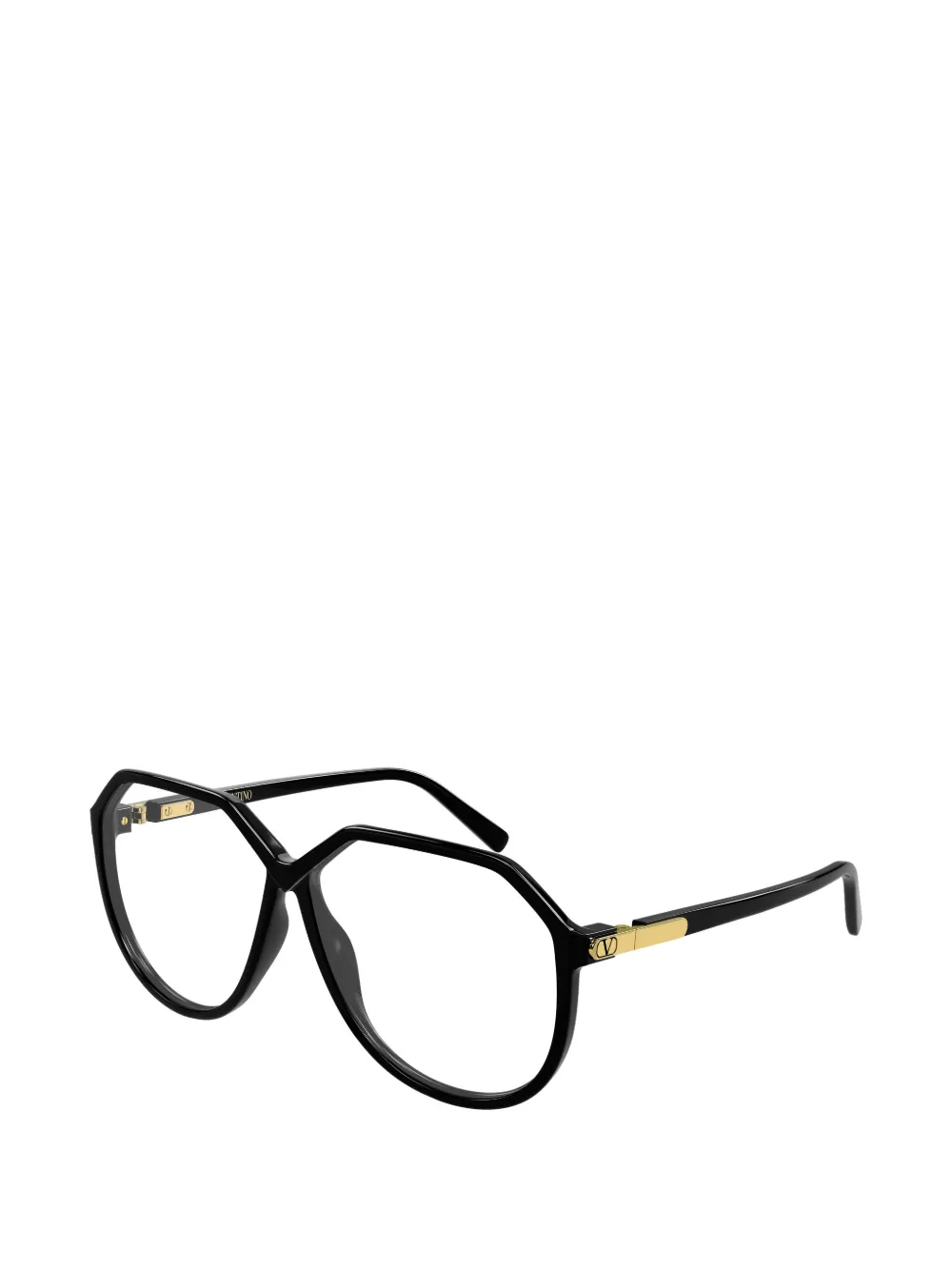 VALENTINO GARAVANI EYEWEAR Bril met geometrisch montuur Zwart