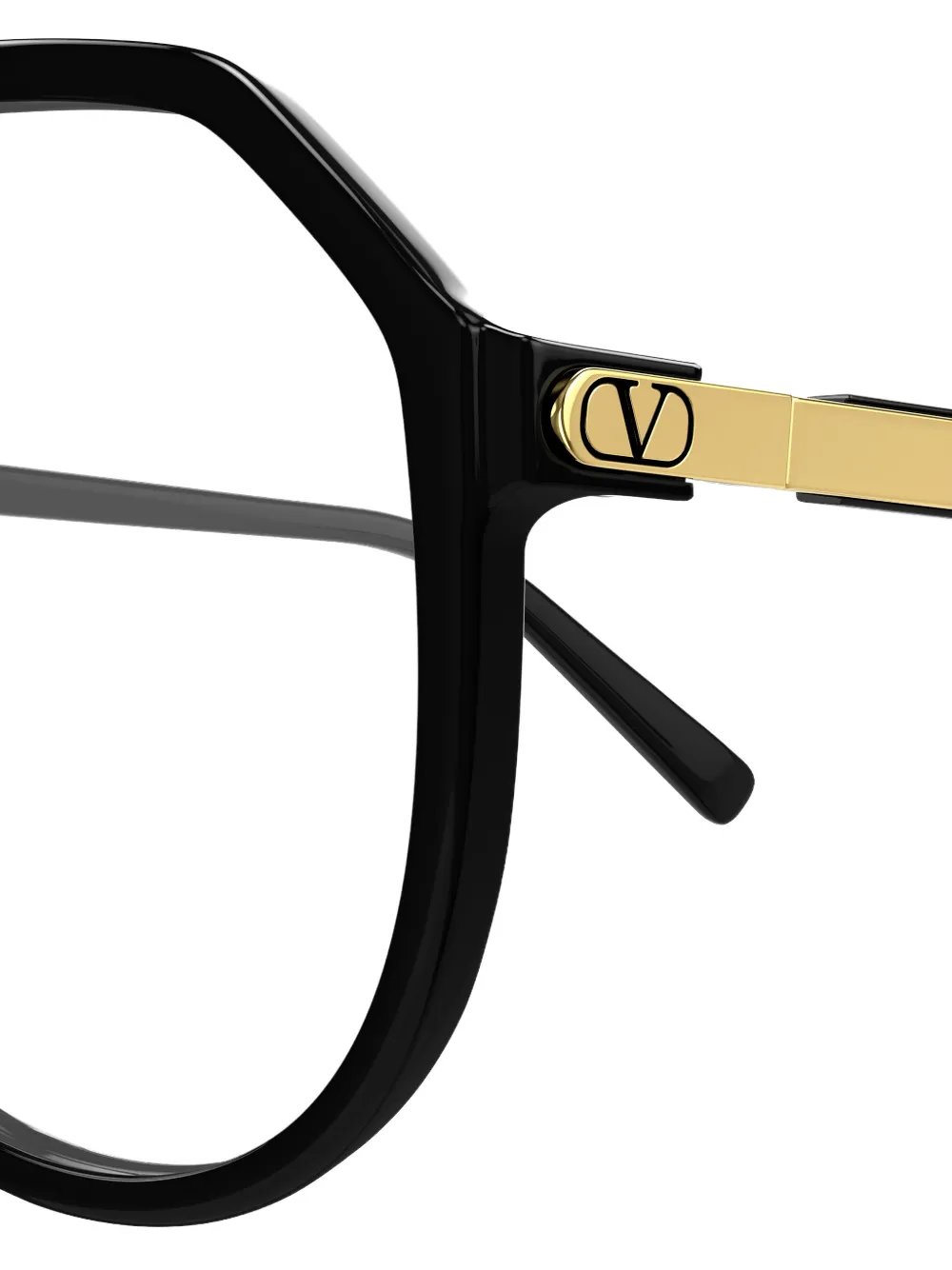 VALENTINO GARAVANI EYEWEAR Bril met geometrisch montuur Zwart