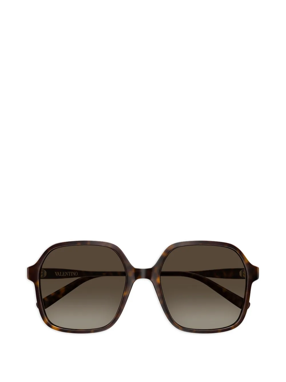 VALENTINO GARAVANI EYEWEAR VLogo tortoise-shell sunglasses - Marrone