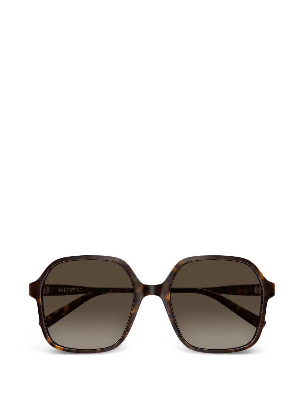 VALENTINO GARAVANI EYEWEAR VLogo tortoise-shell sunglasses - Marrone