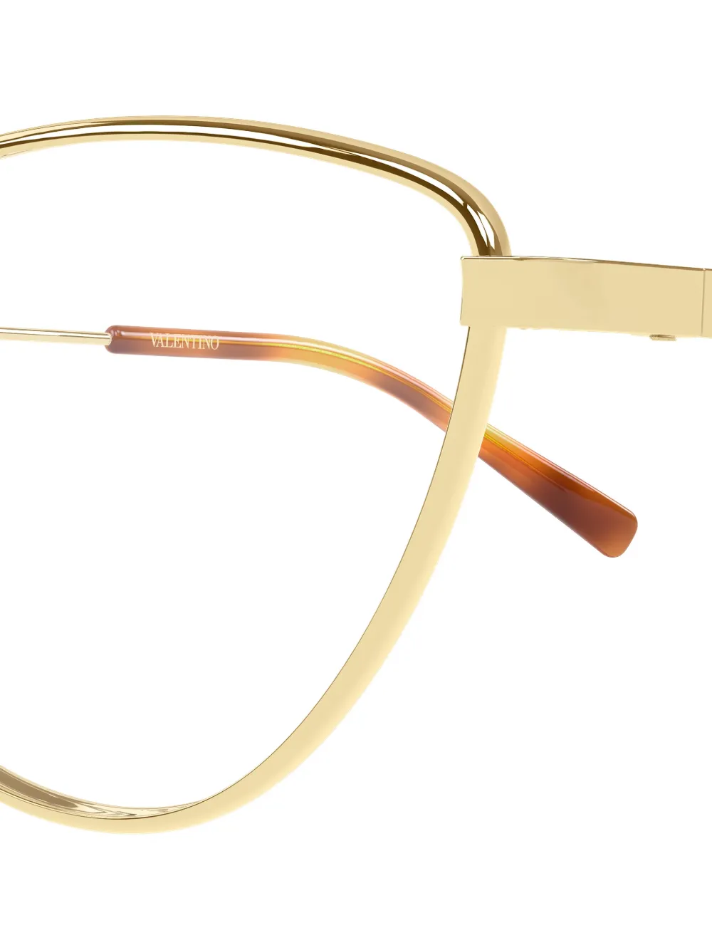 VALENTINO GARAVANI EYEWEAR VLogo bril met cat-eye montuur Goud