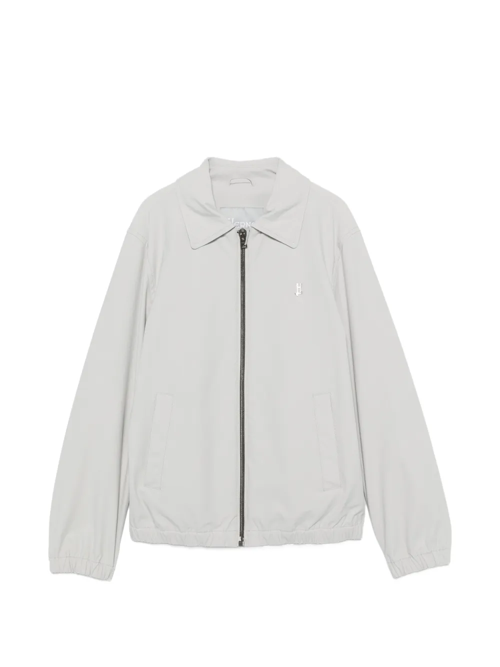Herno Kids logo-plaque bomber jacket - Grau