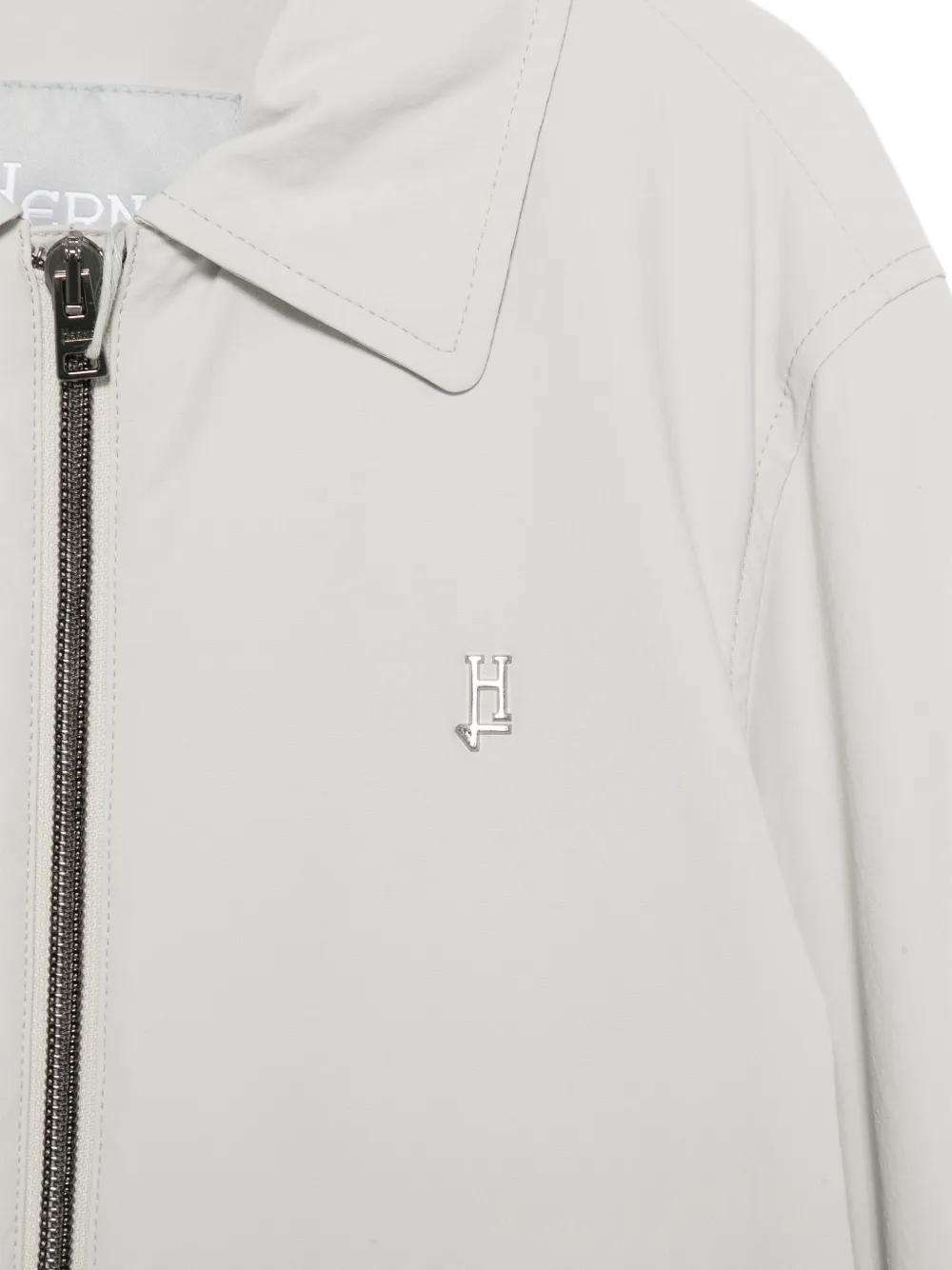 Herno Kids Bomberjack met logoprint Grijs