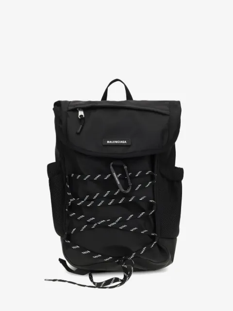 Balenciaga carabiner-detail lace-up backpack