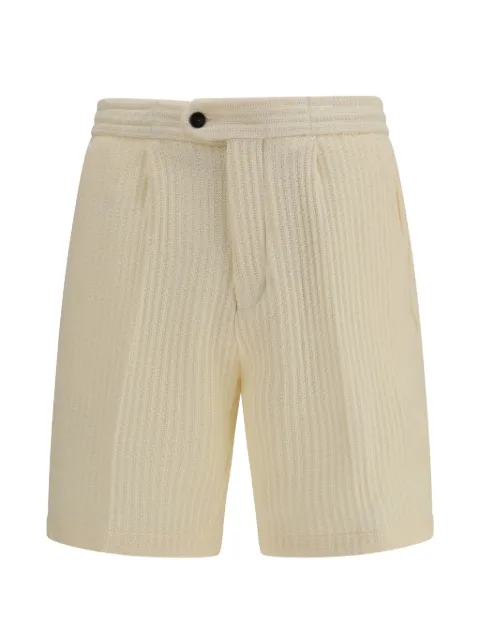 Germano 1952 textured pleated shorts