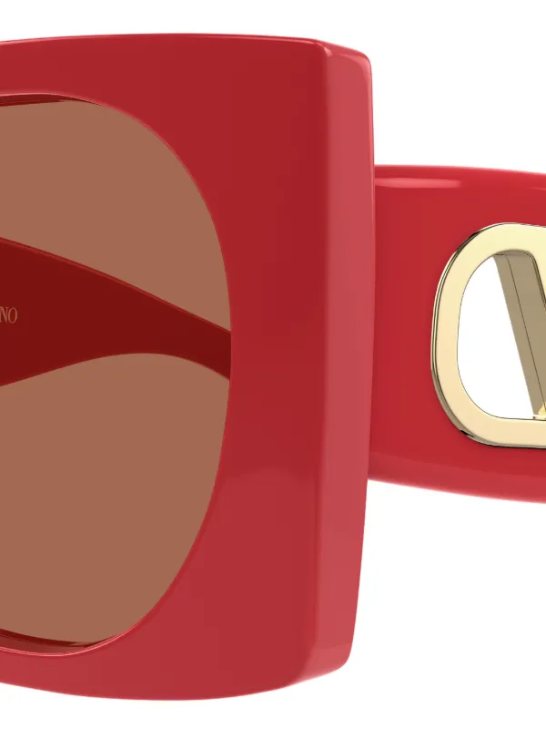 VALENTINO GARAVANI EYEWEAR VLogo geometric-frame Sunglasses  display picture 1