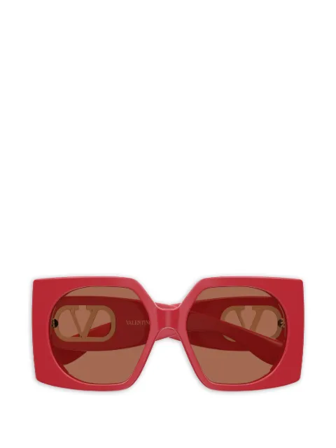 VALENTINO GARAVANI EYEWEAR VLogo geometric-frame sunglasses