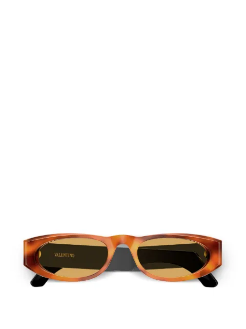 VALENTINO GARAVANI EYEWEAR VLogo oval-frame sunglasses