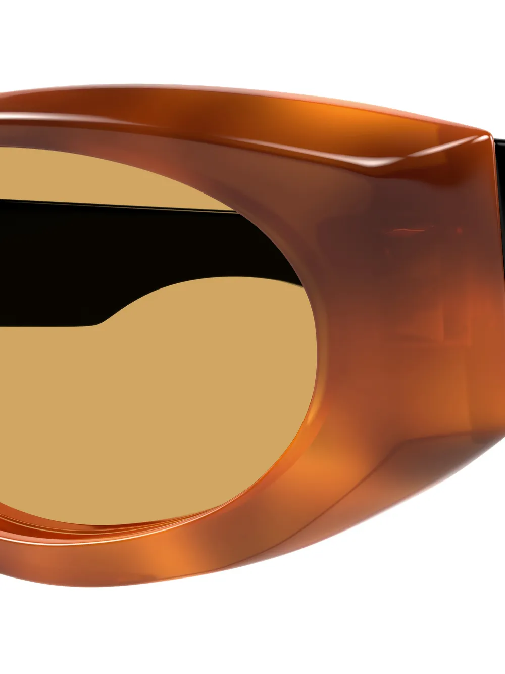 VALENTINO GARAVANI EYEWEAR VLogo zonnebril met ovaal montuur Bruin