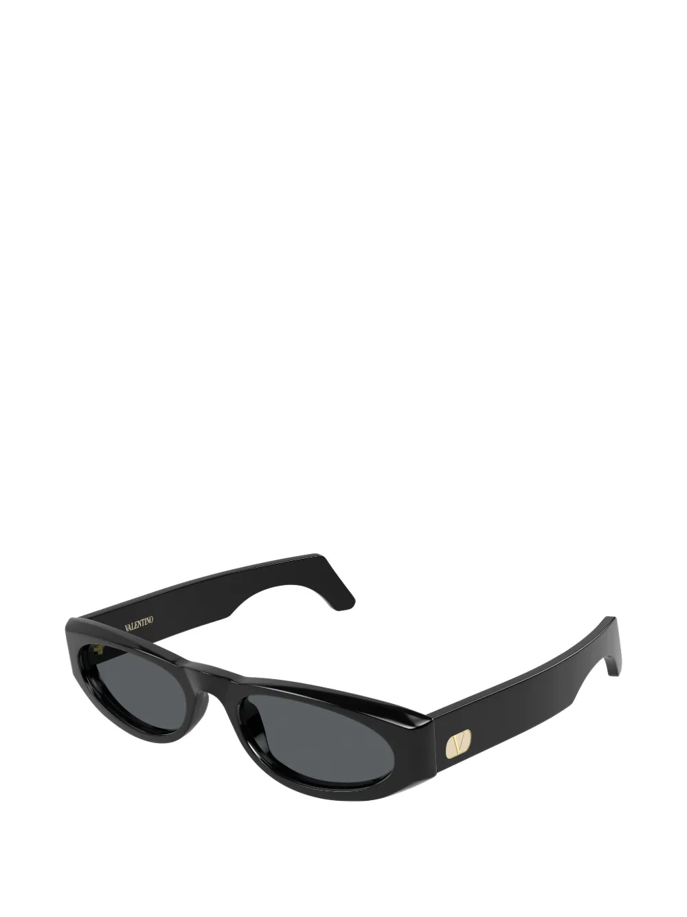 VALENTINO GARAVANI EYEWEAR VLogo zonnebril met geometrisch montuur Zwart