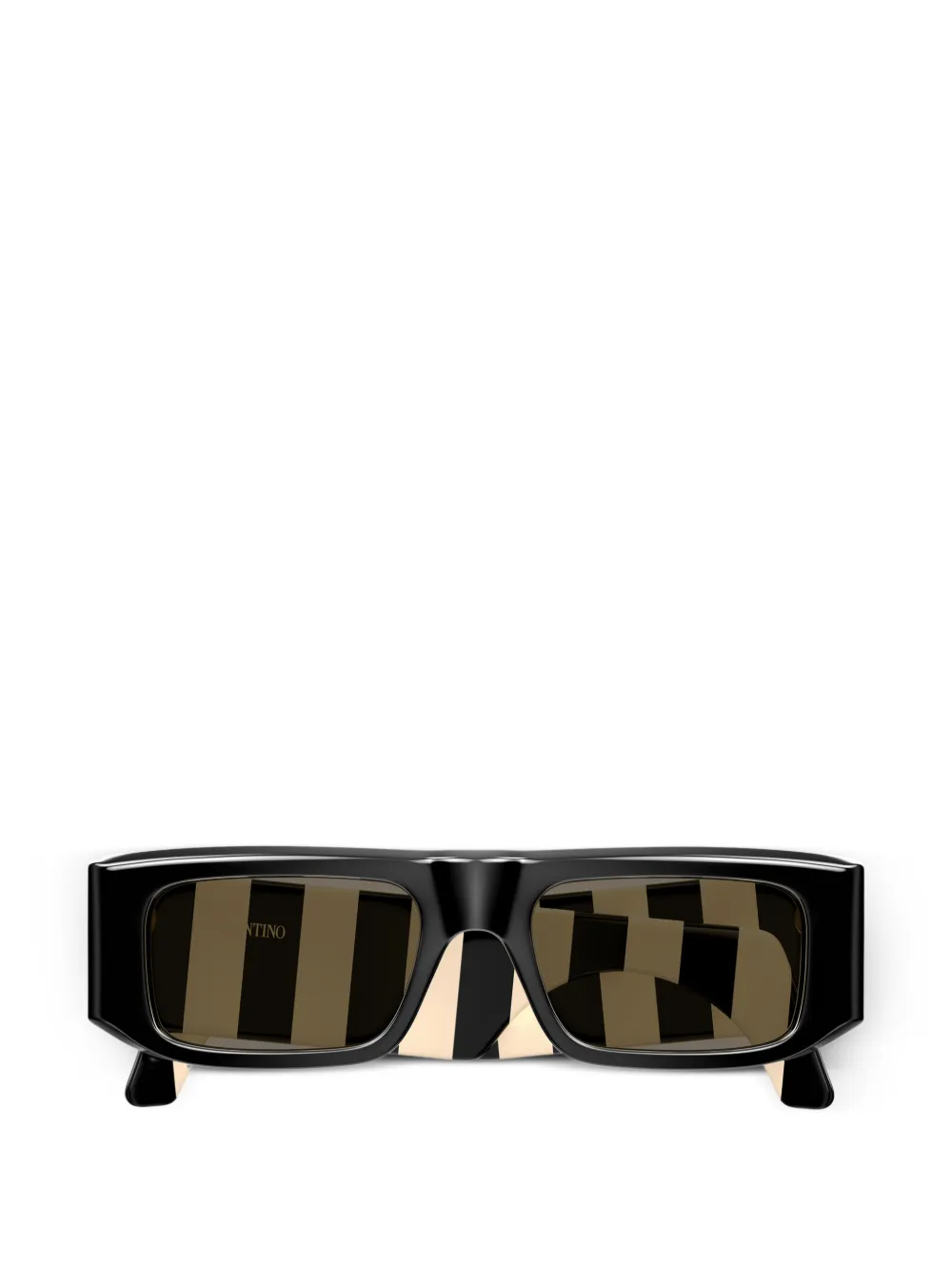 VALENTINO GARAVANI EYEWEAR VLogo stripe-print sunglasses - Nero