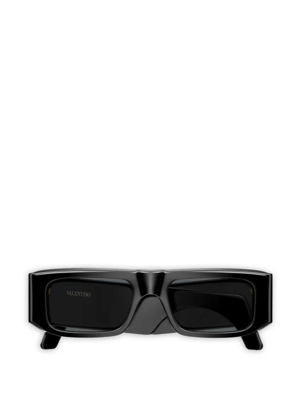 VALENTINO GARAVANI EYEWEAR VLogo rectangle-frame sunglasses - Schwarz