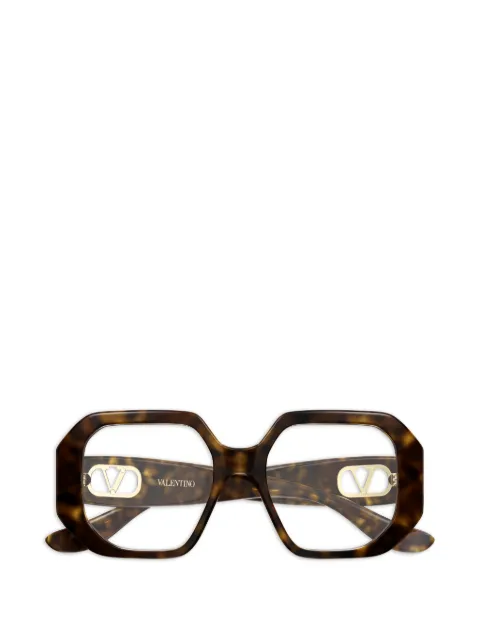VALENTINO GARAVANI EYEWEAR VLogo geometric-frame glasses