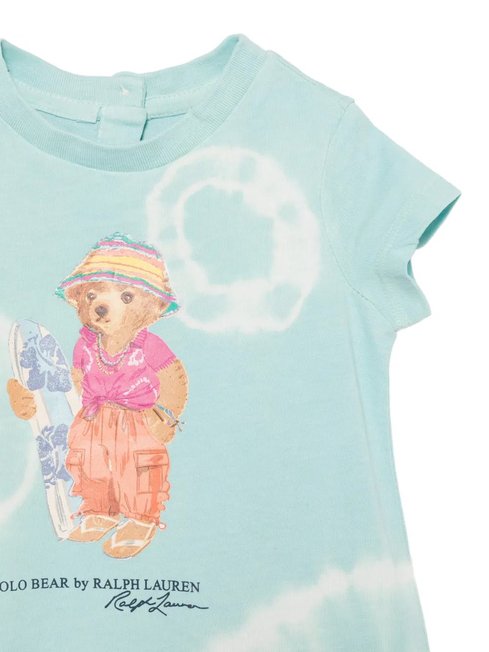POLO RALPH LAUREN KIDS Twee logoprinten jurken Blauw