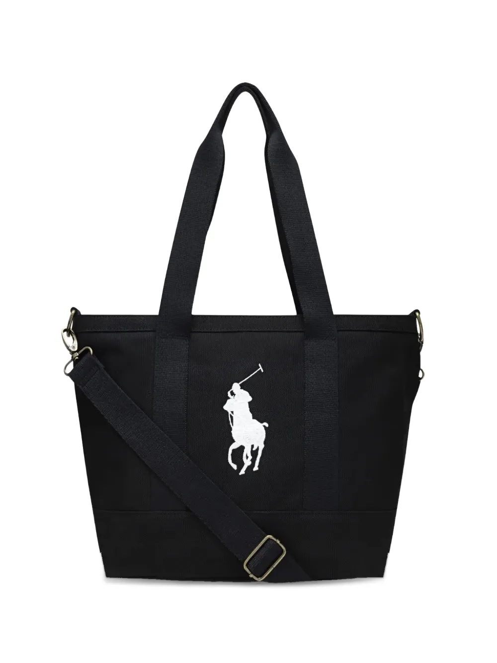 POLO RALPH LAUREN KIDS logo-embroidered shoulder bag - Nero
