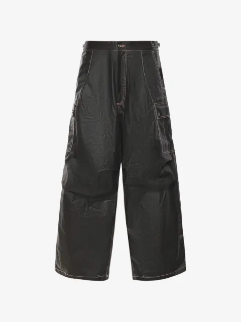 PDF pantalon cargo à coutures contrastantes