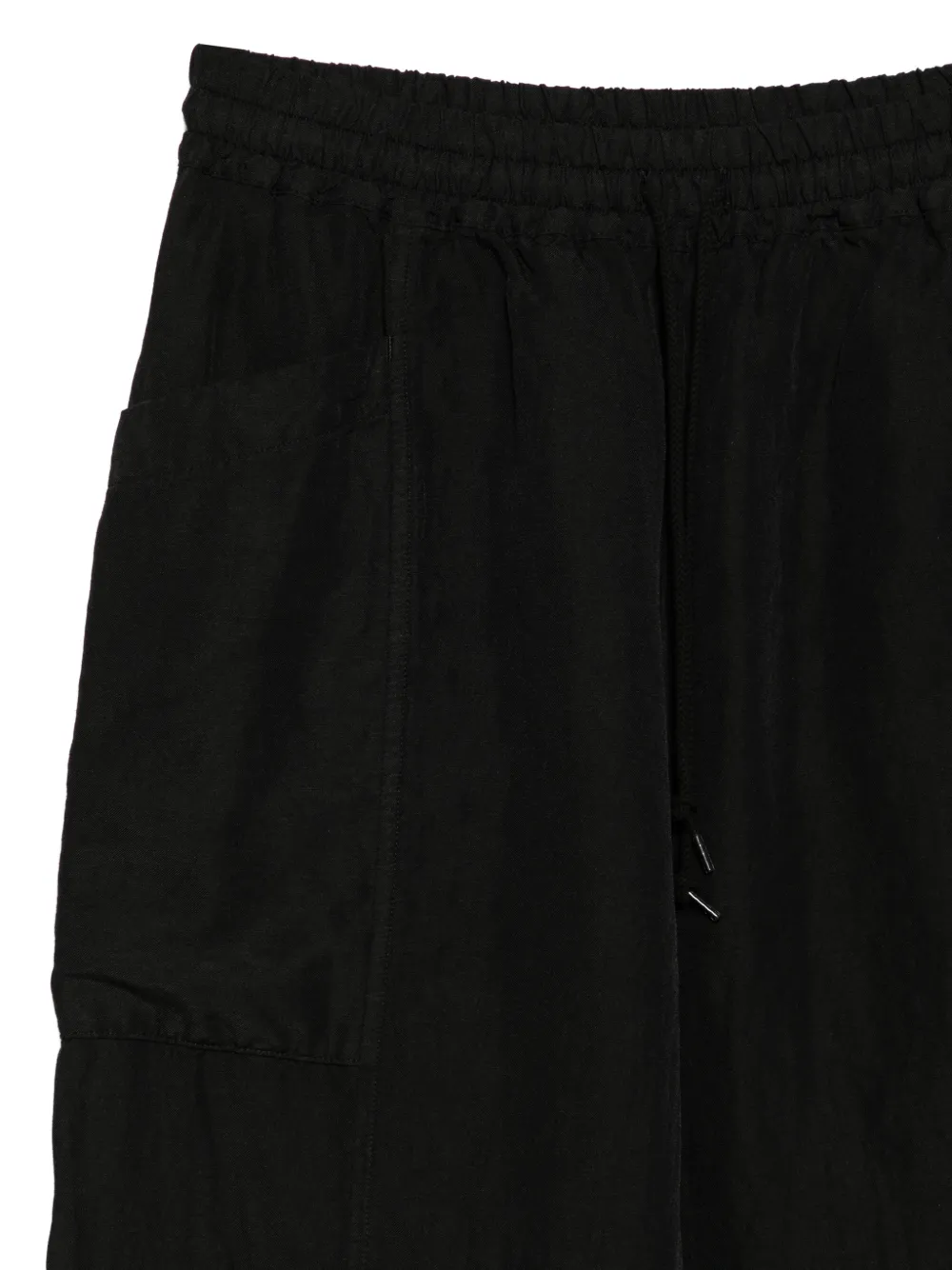 Comme des Garçons Homme Broek met elastische taille en trekkoord Zwart